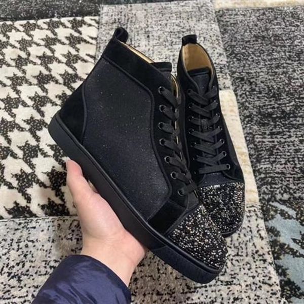 

classic black red bottom sneakers shoes ,women outdoor trainers designer luxury skateboard high spikes casual walking ing