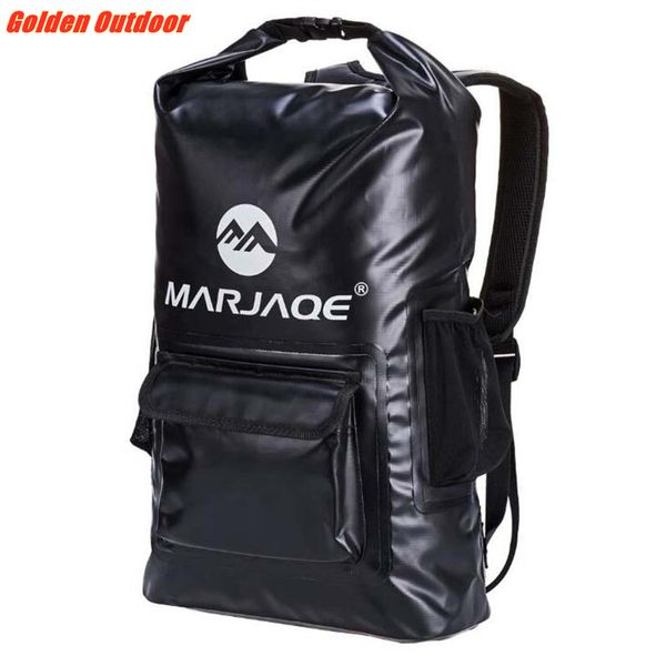 

quality pvc waterproof dry backpack 20l outdoor foldable trekking bag storage dry sack bag for man women swimming rafting kayak