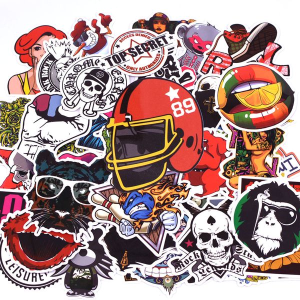 

50pcs/pack b1 anime sticker kids toy cool stickers for diy children stikers luggage lapskateboard moto car kpop stickers