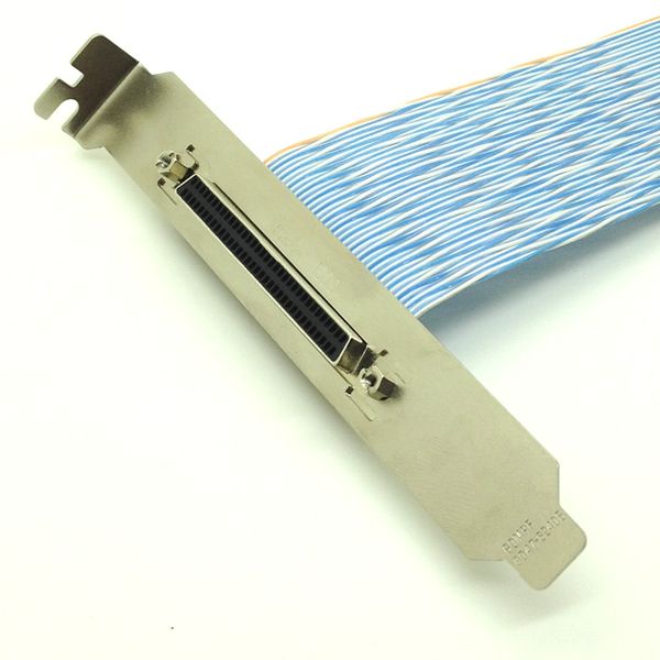 

scsi 68pin female to male adapter flexible cable with baffle bracket screws 68cm