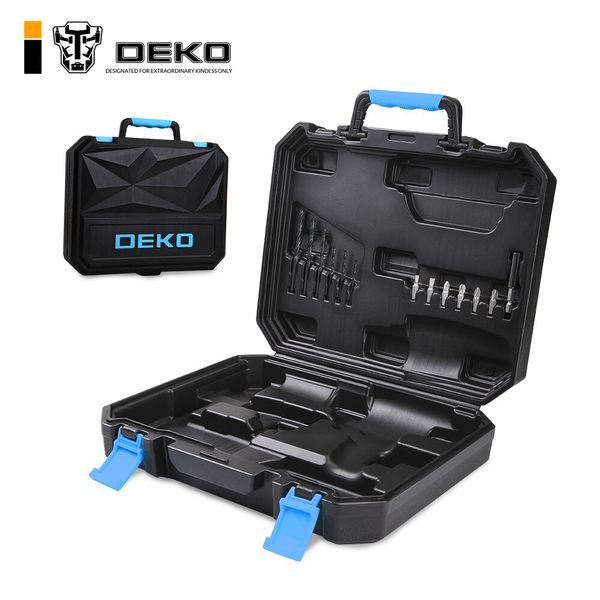 

deko bmc plastic tool case for 20v cordless drill gcd20du3 not include cordless drill with bits diver bits holder