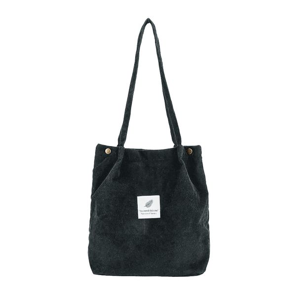 

womensolid corduroy shoulder bags shopping bag tote package crossbody bags purses casual handbag for women bookbag bolsas #h25