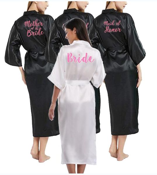

black robe women short bride bridesmaid kimono robes for wedding party sister of the bride mother of the robes, Black;red