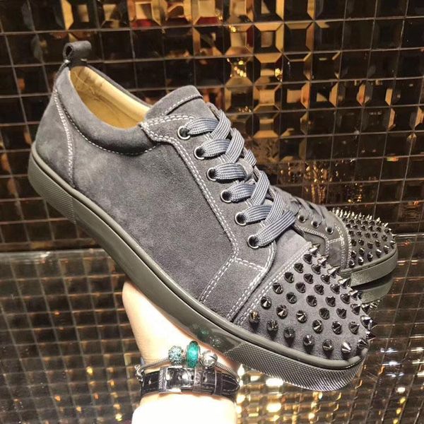 

low red bottom sneakers for men luxury black leather fashion casual mens womens shoes designer causal shoes wholesale size 35-47 i6