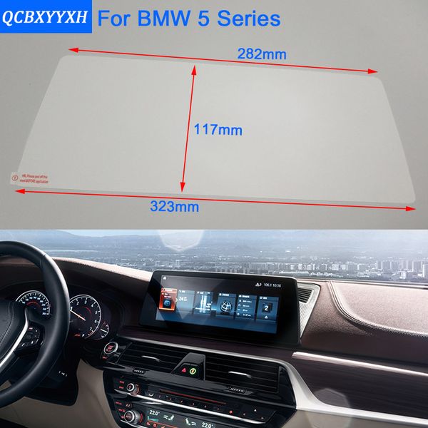 

car styling 10.2 inch gps navigation screen glass protective film for 5 series control of lcd screen car sticker
