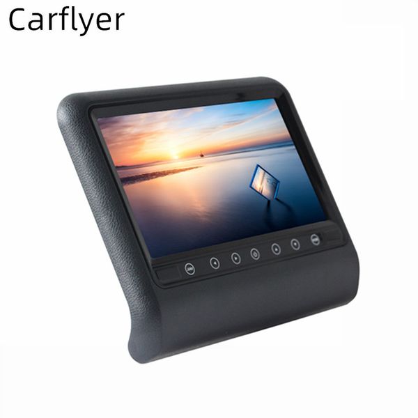 

factory price 9 inch car headrest monitor seat back mp5 player touch button/remote control/usb/sd/fm/speaker/2 av in/ no dvd