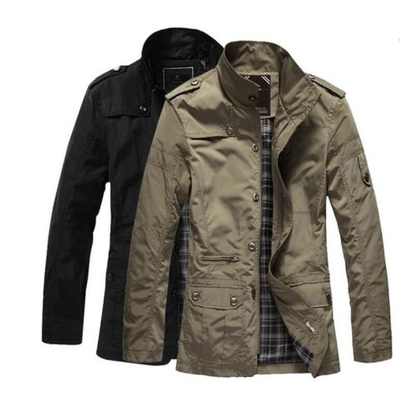 

spring and autumn men's jacket business leisure, Black;brown
