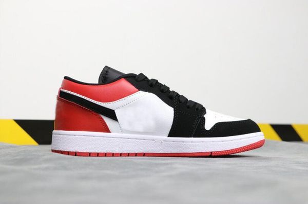 

men women 1 basketball shoes 1s og low black toe sports designer sneakers athletic shoes 3a 01