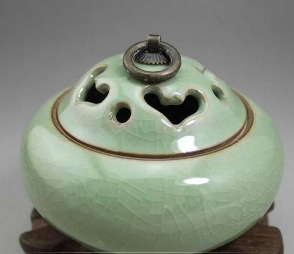 

antique miscellaneous collection vintage porcelain handmade ceramics blue porcelain incense burner home decoration