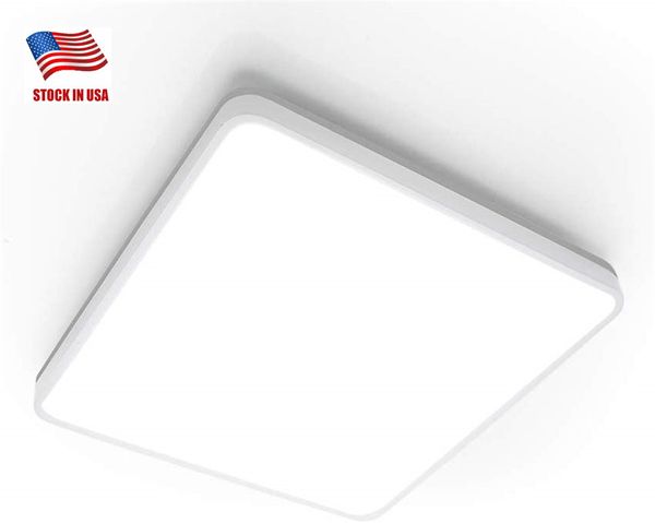 Illuminazione A Soffitto A LED Quadrata 3000K Livello Di Protezione Della Luce IP54 36W 3600 Lumen Plafoniere A Led Plafoniere Per Bagno Soggiorno