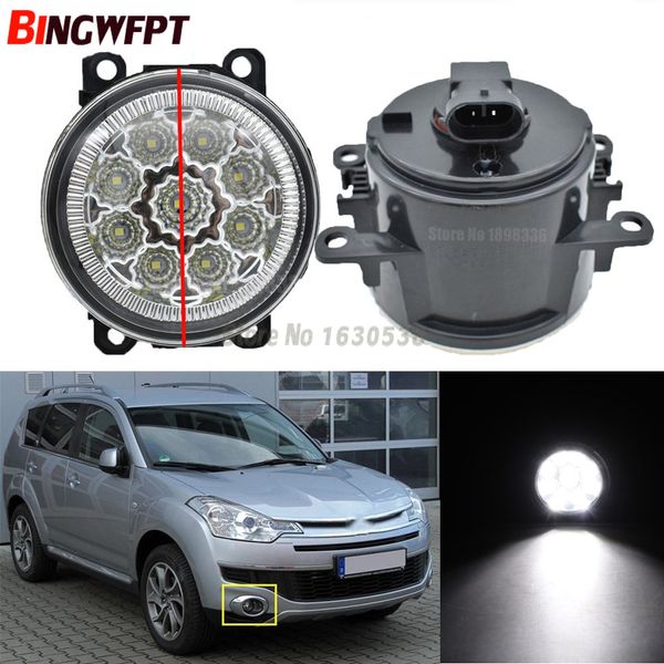 2pcs de alta qualidade Fog Lamp Assembly Super Bright LED Luz de nevoeiro 12V Para Citroen C-Crosser 2007-2012