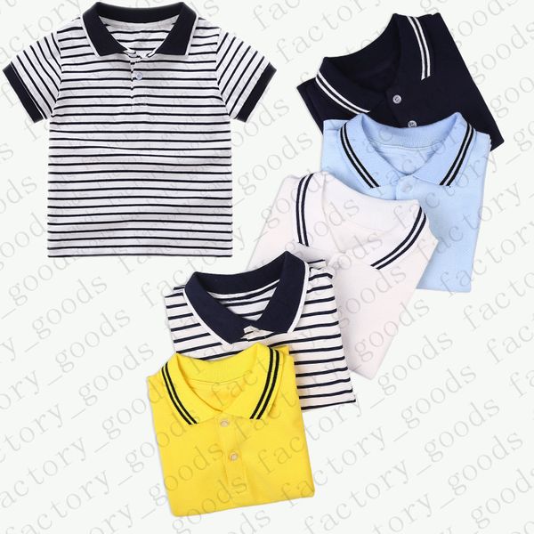 

дети тройники полосатый поло рубашка дети футболка летняя одежда с коротким рукавом спортивный топ повседневная тройники детская мода мальчи, Blue