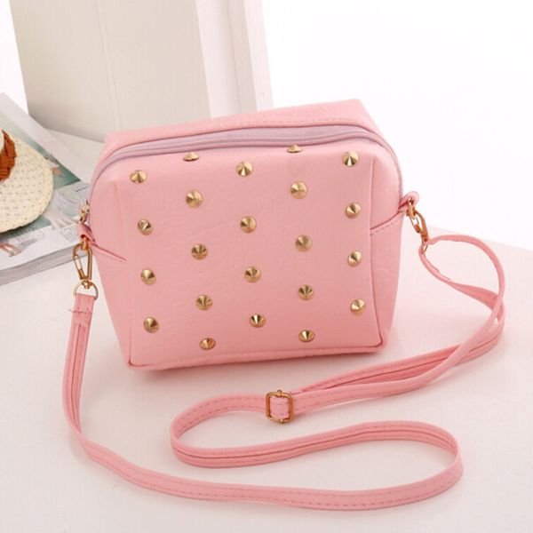 

женщины кожа pu сумочка packet личи rivet мобильный телефон кошелек сумка crossbody женские сумки плеча сумку