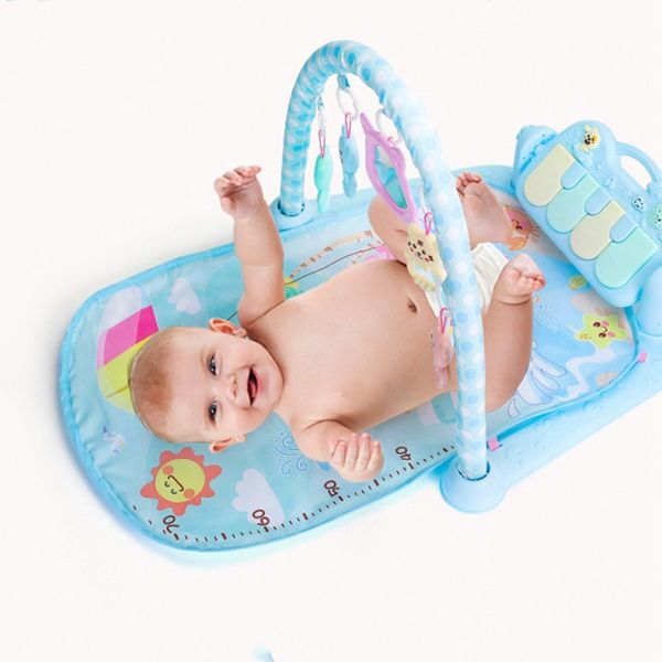 

infant baby hanging cartoon animal rattles piano music play mat newborn early educational carpet toys for children