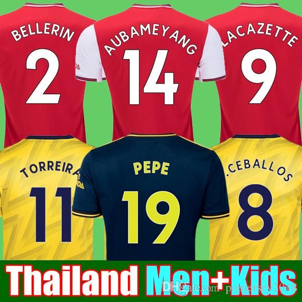 

футбольные комплекты 2019 2020 arsen nicolas футболка 19 20 tierney camisetas de futbol футболка футбол футболки, Black;yellow