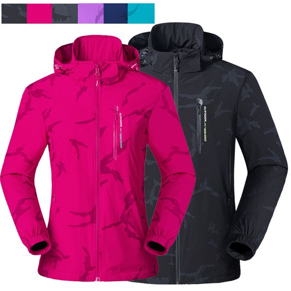 

sj-maurie women men waterproof winter jackets outdoor l-5xl camping trekking coat fishing windbreaker climbing hiking clothing, Blue;black
