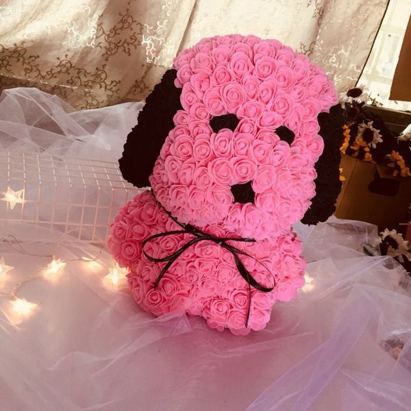 

медведь из роз с led gift box медвежонок роза мыло пена цветок искусственные новогодние подарки для женщин