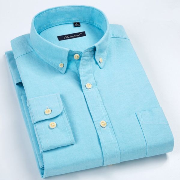 

spring oxford youth men's shirt 100% cotton long-sleeved male shirt casual pure color office/work dress mens clothe, White;black