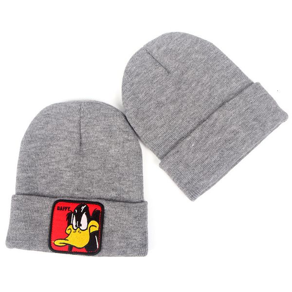 

2019 new knitted winter caps women men soft warm beanie knit cap crochet elasticity hats skullies female ear embroidery hat, Blue;gray