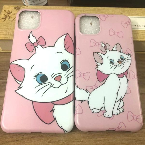 

cartoon marie cat soft case for iphone xsmax xr matte cover case for iphone 6 6s 11 11pro 7 8 plus x cases back phone fundas