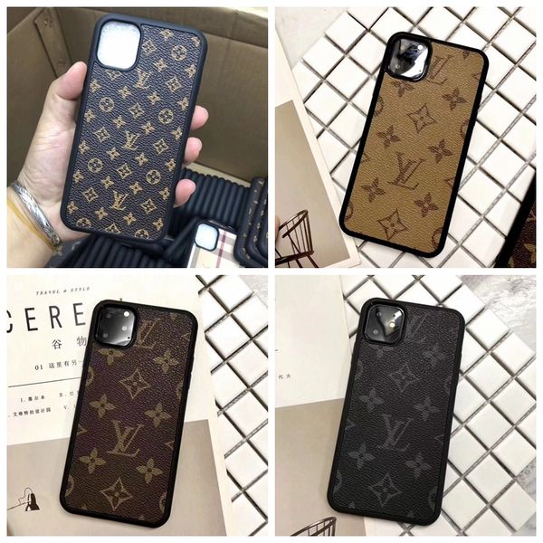 

New de igner brand print flower phone ca e for iphone 11 pro max x x max xr 8 7 6 6 plu leather tyle hell kin cover a05
