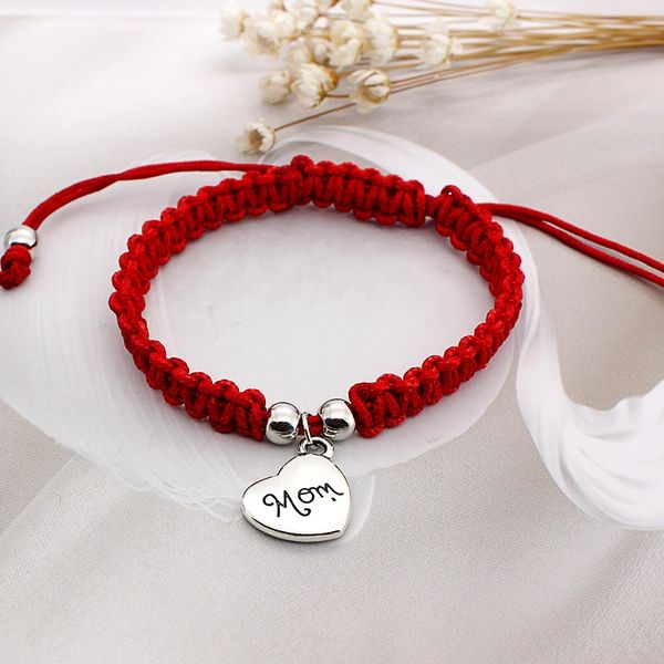 

g.ycx fashion lucky golden silver heart couple bracelets for women men children red string adjustable bracelets cute diy jewelry, Black