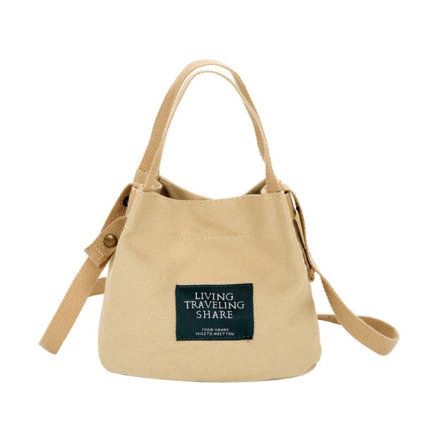 

messenger bucket cute student wear resistant large capacity fashion single shoulder holder casual women handbag canvas all-match