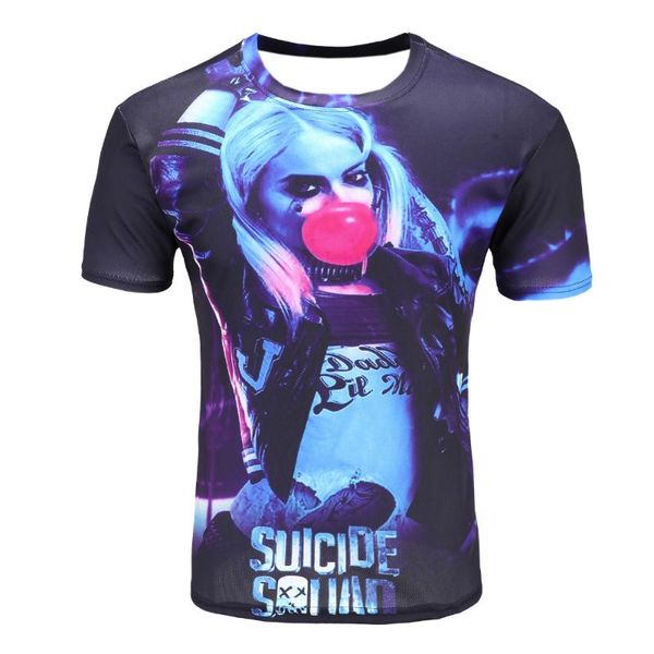 

t shirt printed quinn joker deadst shirt casual tee movies suicide squad men women 3d 2020 summer fashion short, White;black