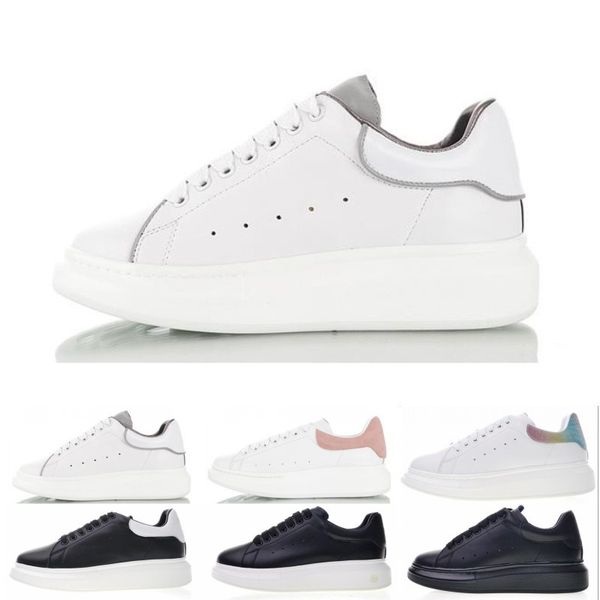 

2019 brand Luxury Designer Shoes Womens Mens trainers 3m REFLECTIVE Leather Platform Shoes Flat Casual Party Wedding Suede Sports Sneakers
