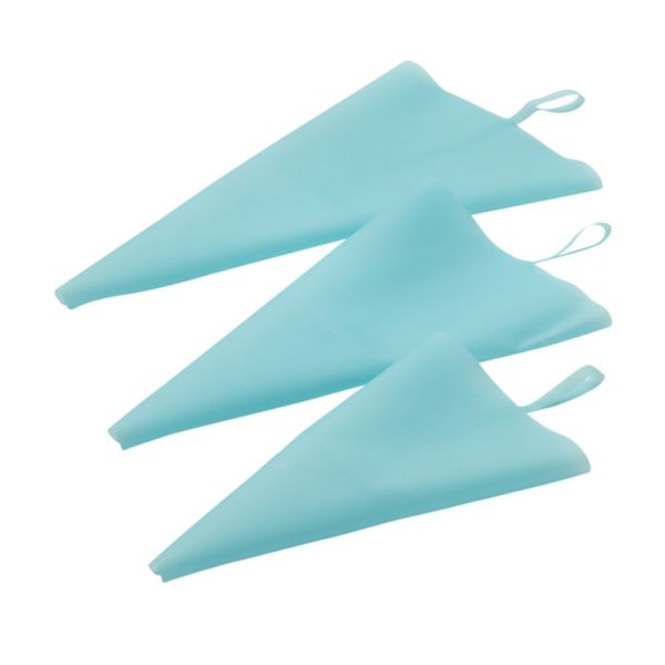 

ekind 3ps s/m/l size silicone confectionery bag silicone icing piping cream pastry bag diy cake decorating baking tools