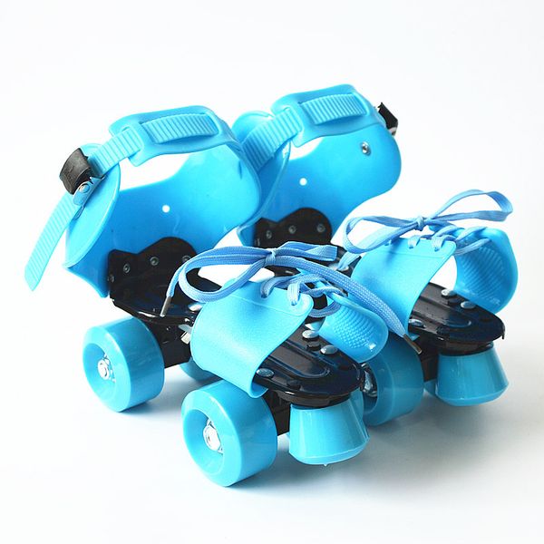 

large size children's double-row skates adjustable roller skates double-row four-wheeled travel