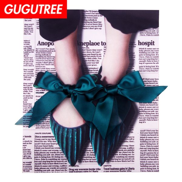 

gugutree printed embroidery big shoes patch animal cartoon patches badges applique patches for clothing fd-20, Black