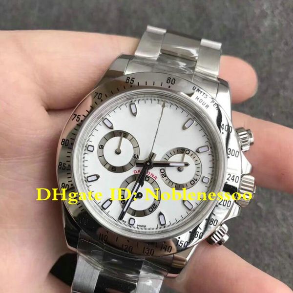 

11 style swiss cal.4130 movement luxury men's 40mm steel mens white chrono watch 116520 116519 116500ln 116500 automatic mens watches