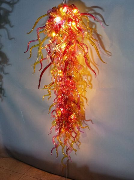 

wholesale 100% hand blown glass chandelier light modern chihuly style l decorative handmade murano glass led pendant lamp