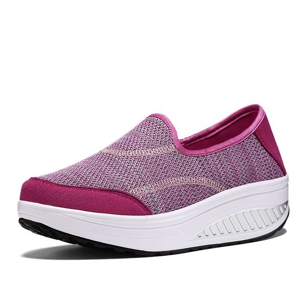 

slip on casual shoes women multicolor optional big size flat shoes women absorbent & massage insole platform, Black