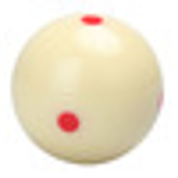 

6 red dot spot measle pool billiard resin practice training cue ball 2 1/4 new