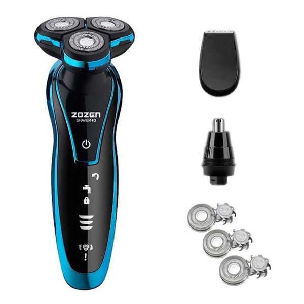 

fast shipping men electric shaver rechargeable electric razor shaving machine beard trimmer washable wet-dry waterproof