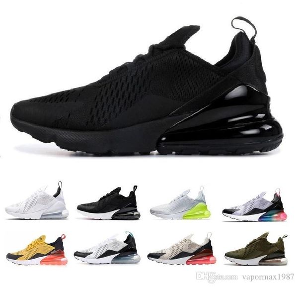 

2019 мужские дизайнерские повседневная обувь горячие мужчины 270s повседневная обувь для черный белый оранжевый синий тренеры открытый лучши, Black