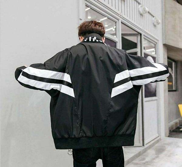 

2020 new men in spring and autumn leisure sports jacket junior students korean fashion hip hop men's coat, Black;brown