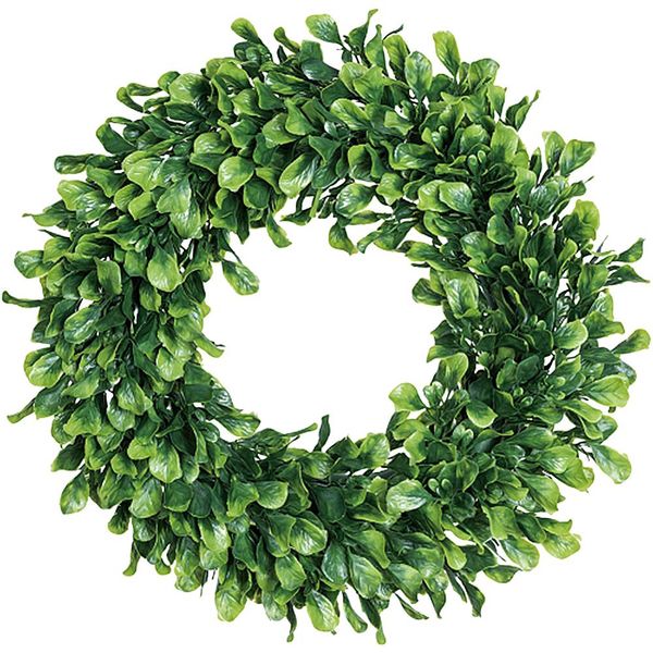 

42cm artificial green leaves wedding wreath home decorgarland showcase front door wall decoration flores fleur artificielle