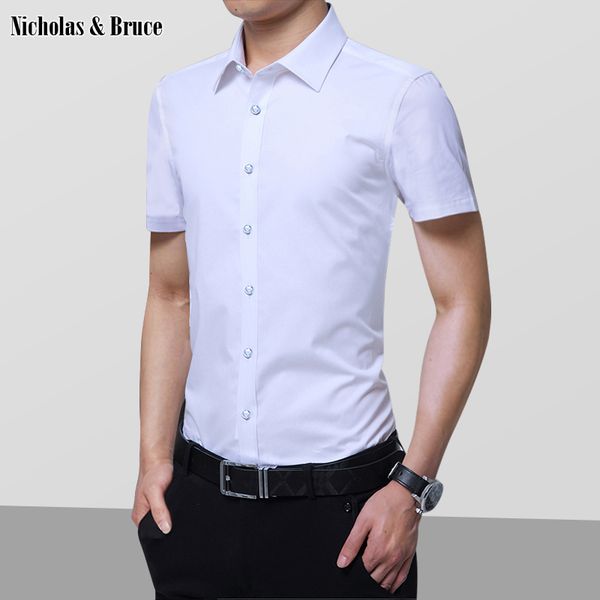 

n&b shirt short sleeve mens shirts 2020 men's shirt fashion men clothes spring autumn man social shirts cs26, White;black