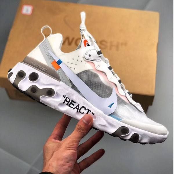 

New off w white x undercover x 78ike upcoming react element 87 epic fa hion clear port neaker running hoe 36 45