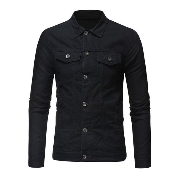 

men's jackets slim fit casual streetwear vintage large jean apparel, Black;brown