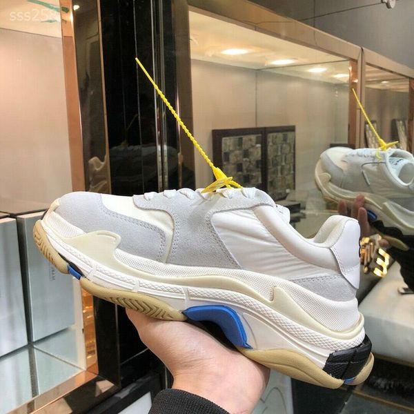 

2020 new fashionable paris leisure wild sneaker casual shoes for men's women whiter black sports personality shoe size 35-45