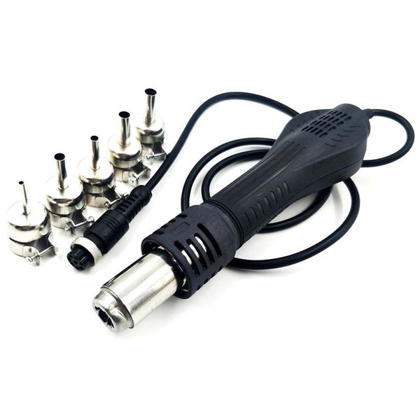 

gtbl heat tool handle + five nozzle air desoldering tool rework soldering station air for youyue/uyue 858d+ 8586