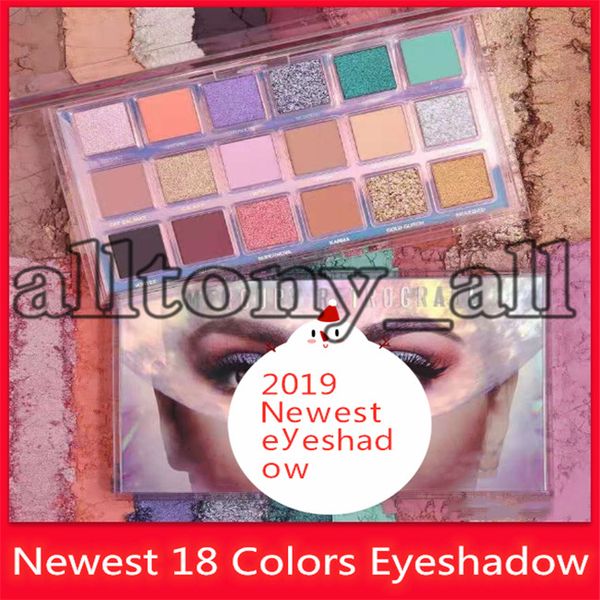 

2019 beauty mercury retrograde 18 colors eyeshadow shimmer bling bling eyeshadow matte eyeshadow with in stock