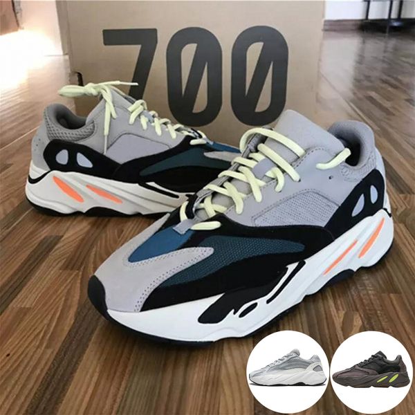 

2019 with box kanye west wave runner boosts 700 v2 static inertia mauve solid grey run casual shoes men's shoes womens sneakers mens h