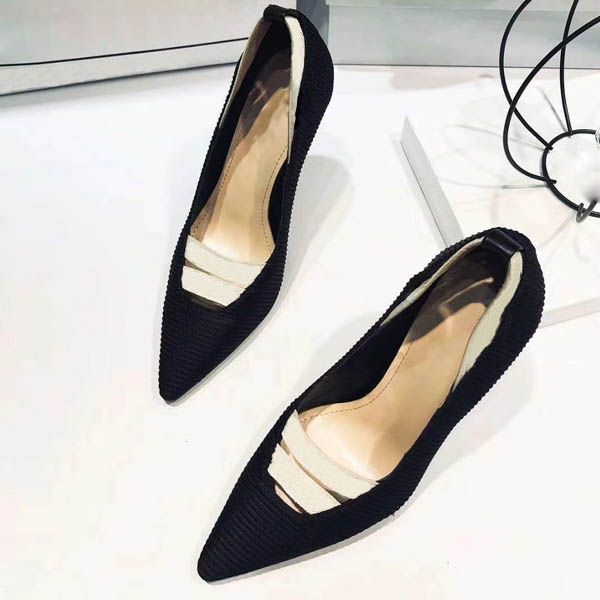 

home> shoes & accessories> dress shoes> product detail new european classic luxury goods style ladies high heeled shoes pure leathe, Black