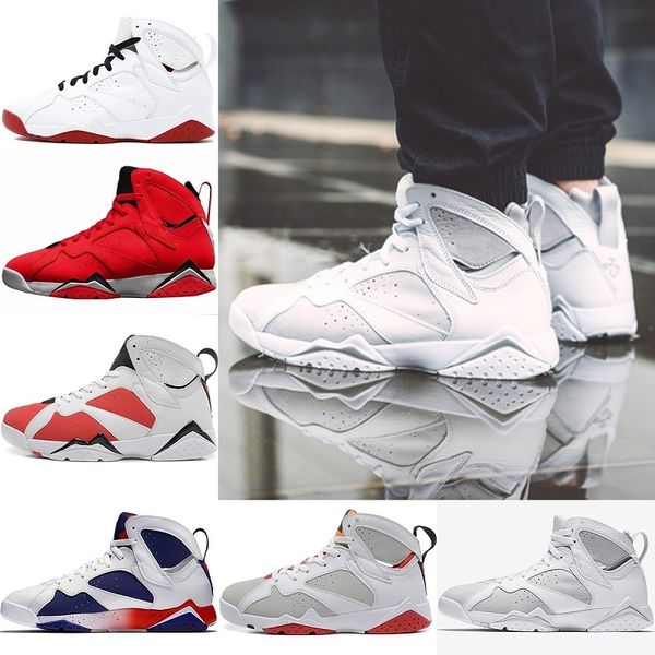 

r mens 7 basketball shoes 7s fadeaway pure money history of flight men sneaker tinker alternate olympic sports size 41-47