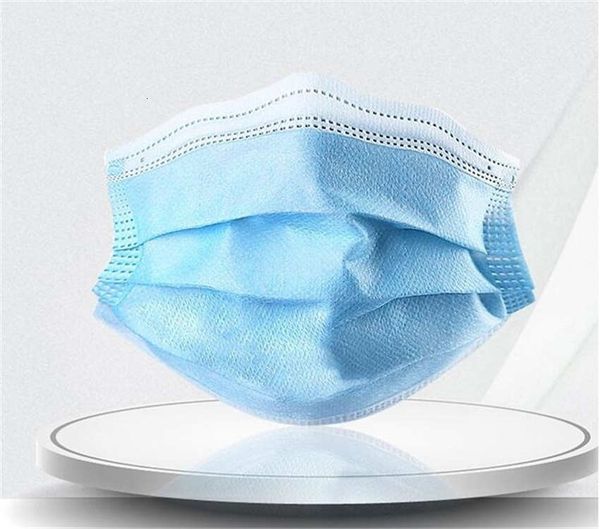 

30 1pcs синих предотвратить рот face non woven три winter face mask layer фильтр унисекс пыль рот нос proof маска